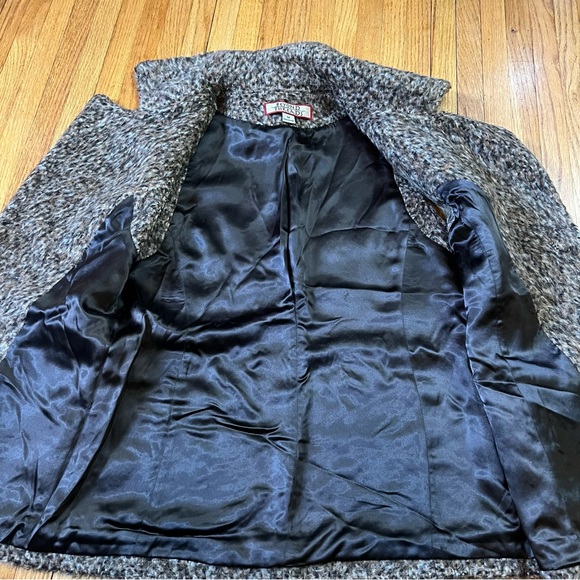 Beyond Threads Medium Alpaca Wool Long Vest Sleeveless Jacket Brown Zip - Picture 4 of 8